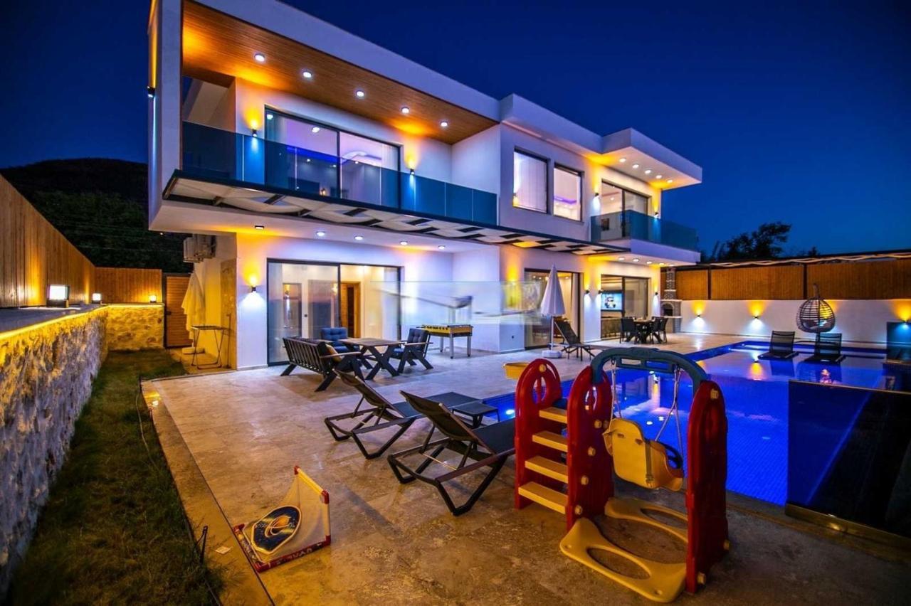 Villa Lycian-Kalkan 3 Bedroom-2 Jakuzzies-Sauna-Turkish Hamam-Huge Private Pool And Lovely Garden Kas Exterior foto