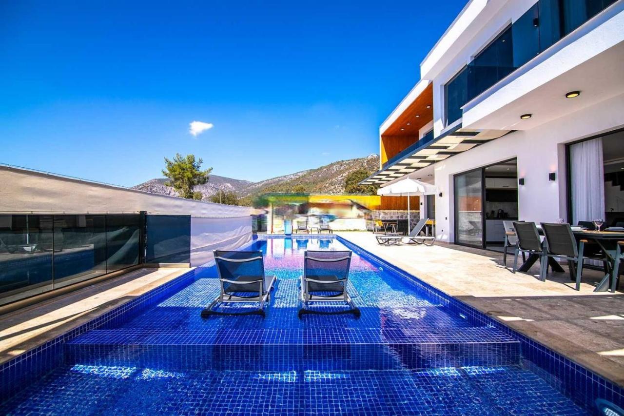 Villa Lycian-Kalkan 3 Bedroom-2 Jakuzzies-Sauna-Turkish Hamam-Huge Private Pool And Lovely Garden Kas Exterior foto